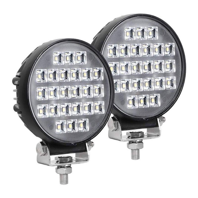 EXZEIT Waterproof LED Pods, 150 Fog Lights, 72W 5760LM, Work Lights for Truck, ATV, UTV, Boat, 12v/24v (4.3 inch) - Image 1